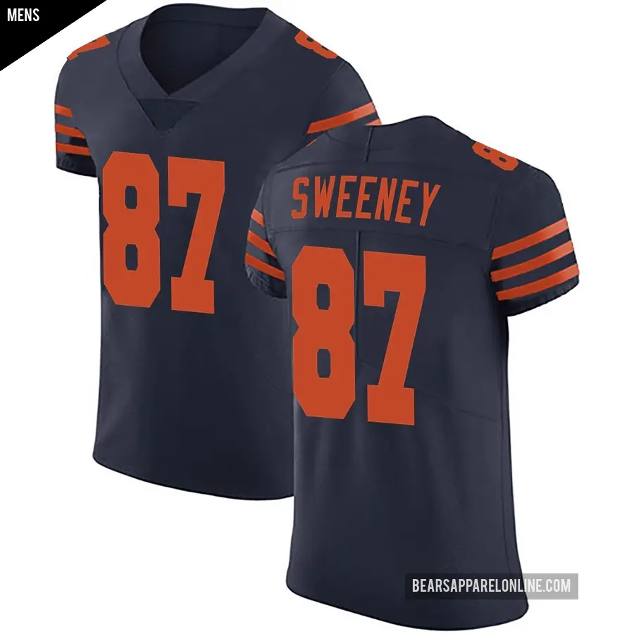 Men's Chicago Bears ＃87 Tommy Sweeney Navy Blue Elite Alternate Vapor Untouchable Jersey