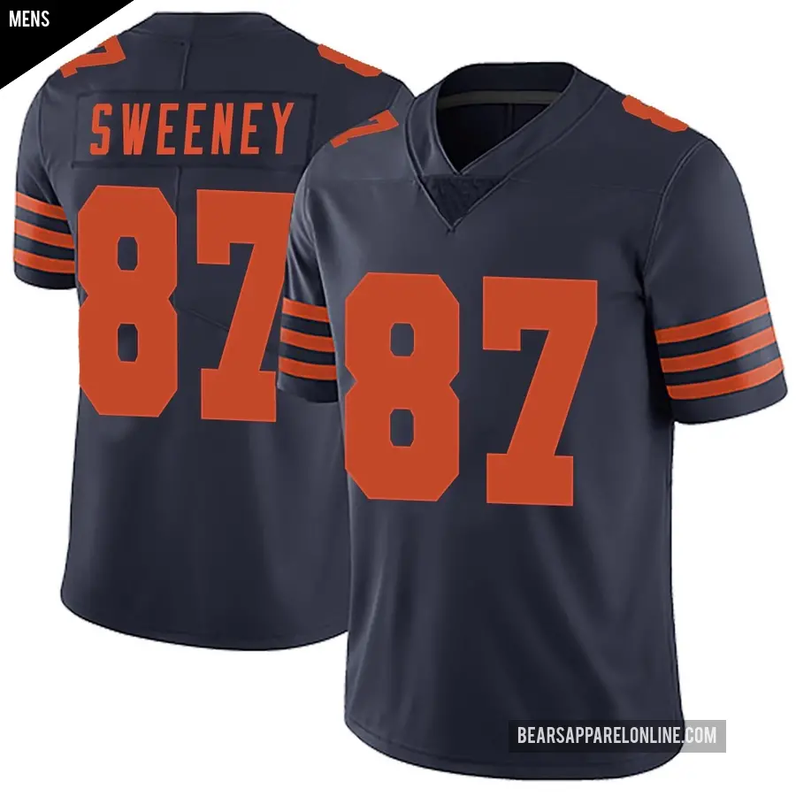 Men's Chicago Bears ＃87 Tommy Sweeney Navy Blue Limited Alternate Vapor Untouchable Jersey